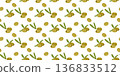 Olive Fruit Seamless Pattern 136833512