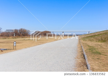 Edogawa Riverbank Ground, Nagareyama City, Chiba Prefecture February 2026 Edogawa Riverbank Ground, Nagareyama City, Chiba Prefecture February 2026 136833562