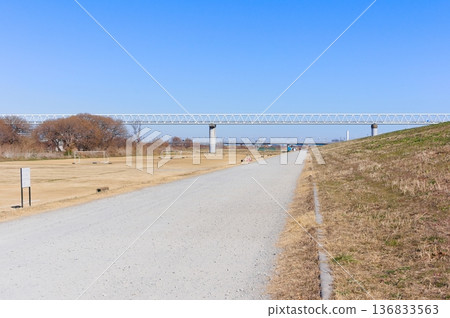 Edogawa Riverbank Ground, Nagareyama City, Chiba Prefecture February 2026 Edogawa Riverbank Ground, Nagareyama City, Chiba Prefecture February 2026 136833563