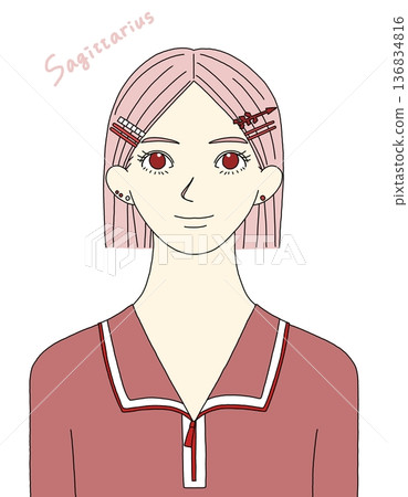 Sagittarius motif girl Sagittarius motif girl 136834816