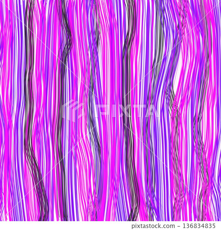 Dynamic abstract background black pink and purple neon lines.  136834835