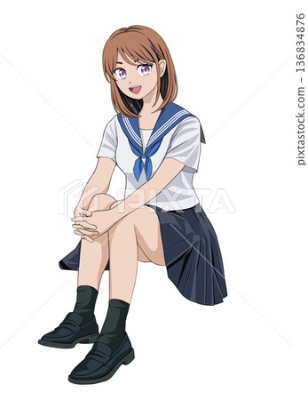 學校的女生 學校的女生 136834876