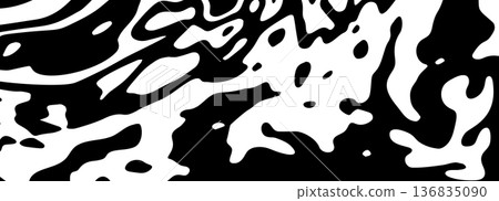 Artistic expression through flowing black and white lines. Ideal for gallery prints, artistic projects, and creative portfolios. Artistic expression through flowing black and white lines. Ideal for gallery prints, artistic projects, and creative portfolios. 136835090