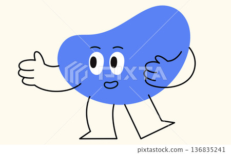 Cute blob element. Cute blob element. 136835241