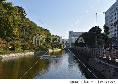 River scenery, Matsuyama City River scenery, Matsuyama City 136835997