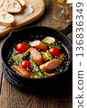 Ajillo in a skillet 136836349