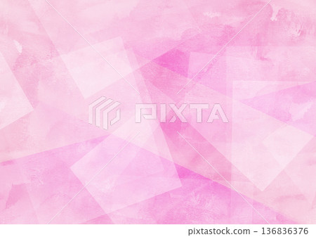Abstract watercolor gradient background, geometric light diffuse reflection, pink 136836376