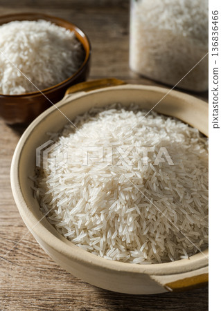Long-grain rice 136836466