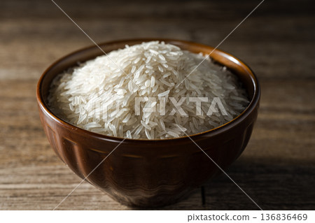Long-grain rice 136836469