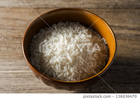 Long-grain rice 136836470