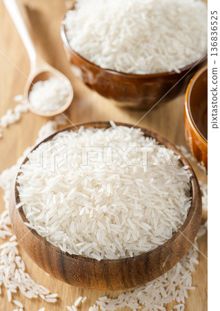 Long-grain rice 136836525