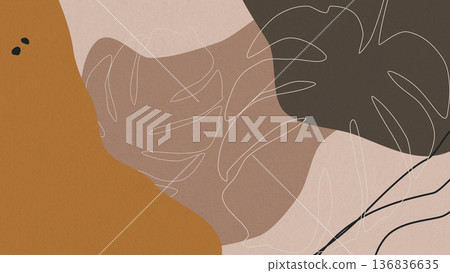 Abstract Background With Floral Design Abstract Background With Floral Design 136836635