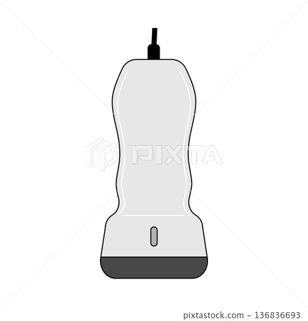 Illustration of a barcode reader and handheld scanner 136836693