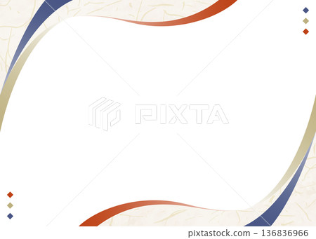 弧形設計畫框,日式風格,日式紙張風格,背景 弧形設計畫框,日式風格,日式紙張風格,背景 136836966