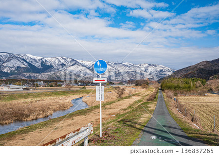 滋賀縣高島市千內川沿岸牧野町自行車道 滋賀縣高島市千內川沿岸牧野町自行車道 136837265