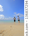 Okinawa sunset beach scenery 136837294