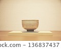 Tea utensils, matcha tea bowl 136837437