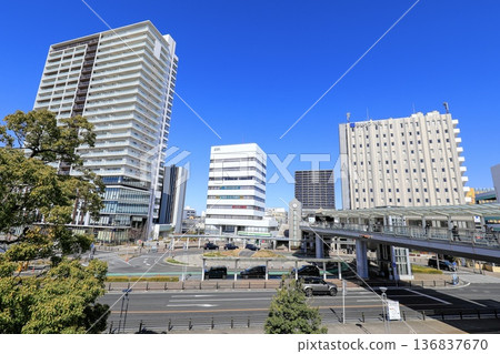Buildings at the south exit of Kariya Station, Kariya City 136837670
