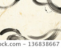 Japanese paper background frame 136838667