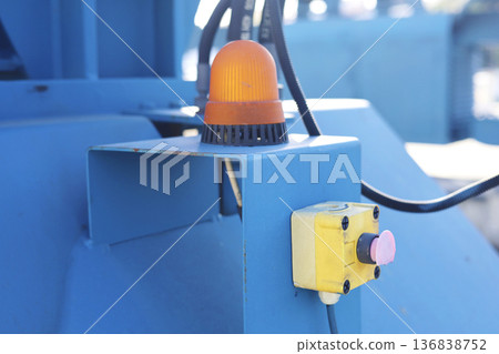 Closeup Of Industrial Safety Beacon And Panel 136838752