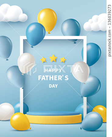 產品展覽平台空中球,父親節,生日或兒童節 產品展覽平台空中球,父親節,生日或兒童節 136839273