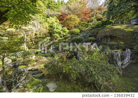 山形縣遊座町鳥海山蕨岡、上寺、山本坊庭園 136839432