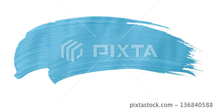 Light blue brush isolated on transparent background Light blue brush watercolor Light blue brush isolated on transparent background Light blue brush watercolor 136840588