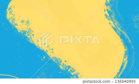 Abstract Blue Yellow paint Background. Vector illustration design 136840995