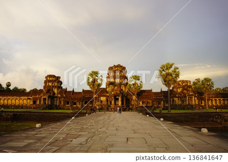 Angkor Wat in the evening Angkor Wat in the evening 136841647
