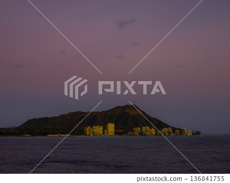 Diamond Head at Twilight 136841755
