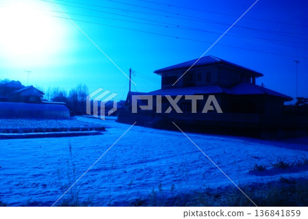 Color Winter Snow Scenery Background (Registered February 2026) 136841859