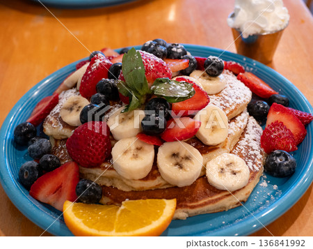 Hawaiian breakfast pancakes Hawaiian breakfast pancakes 136841992