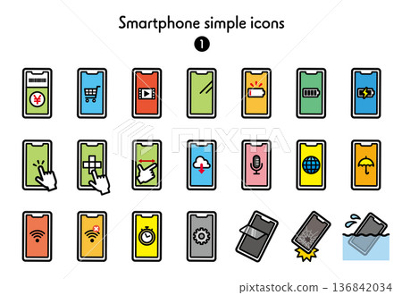 Simple Icon Collection Smartphone 1 Simple Icon Collection Smartphone 1 136842034