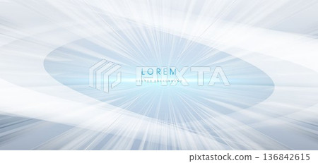 Abstract geometric white digonal lines background with blue lighting effect. 136842615