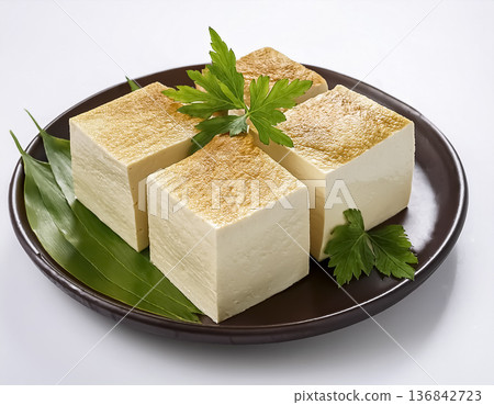 烤豆腐擺盤 | 簡易日式料理圖片 136842723