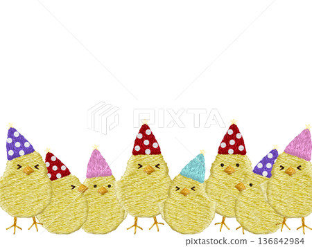 【派對小妞相框】手工刺繡插畫材質 136842984