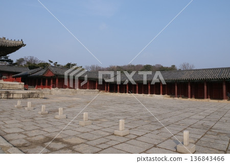 Traditional Korean Architecture in Seoul Traditional Korean Architecture in Seoul 136843466