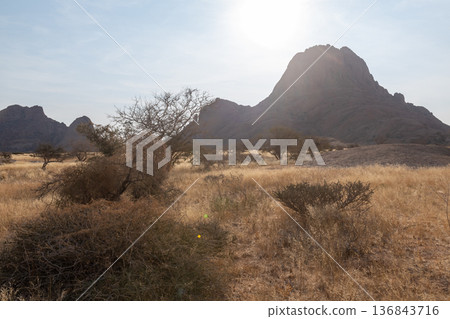 Sunset at spitzkoppe 136843716