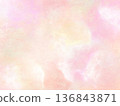 Beautiful bright pink watercolor background illustration 136843871