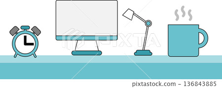 一張舒適的電腦環境照片 136843885