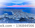 Hakodate covered with snow 136844566