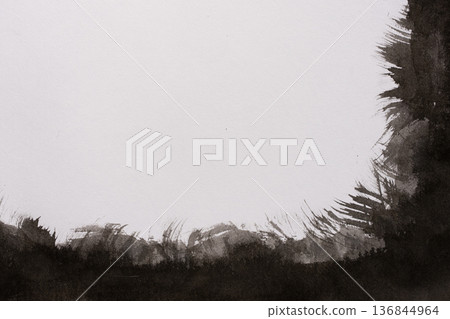 Black ink background Black ink background 136844964