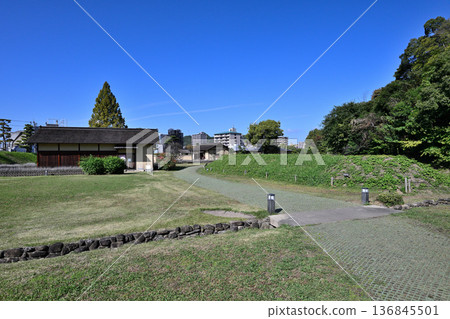 Yudono Castle, a nationally designated historic site in Matsuyama City, Iyo Province Yudono Castle, a nationally designated historic site in Matsuyama City, Iyo Province 136845501