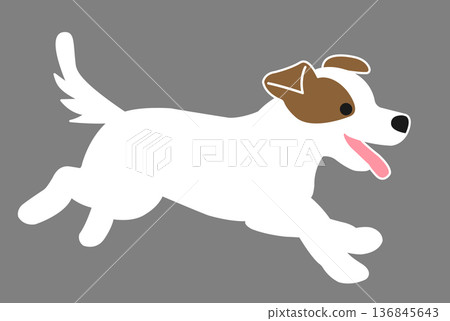 Running dog 136845643