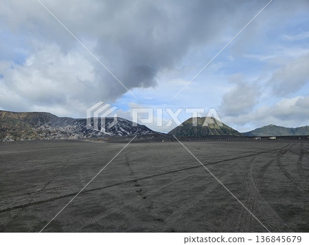This is mount bromo in the morning. This is mount bromo in the morning. 136845679