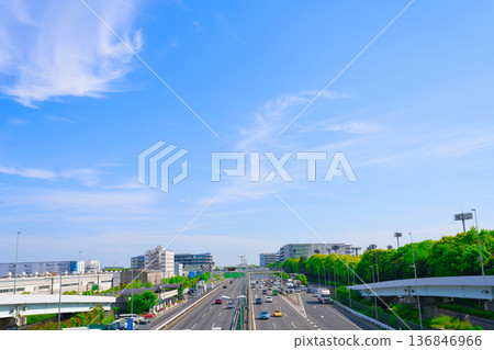 [Tokyo] Cityscape of Shinagawa Ward in May 136846966
