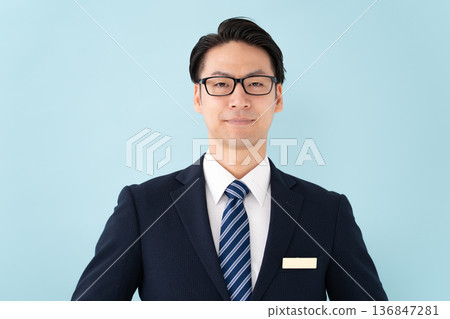 Businessman nameplate Businessman nameplate 136847281