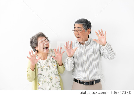 Amazing senior couple Amazing senior couple 136847388