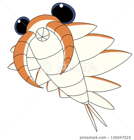 加拿大奇蝦的流行插畫 加拿大奇蝦的流行插畫 136847828