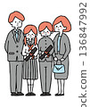 Graduation ceremony family 136847992